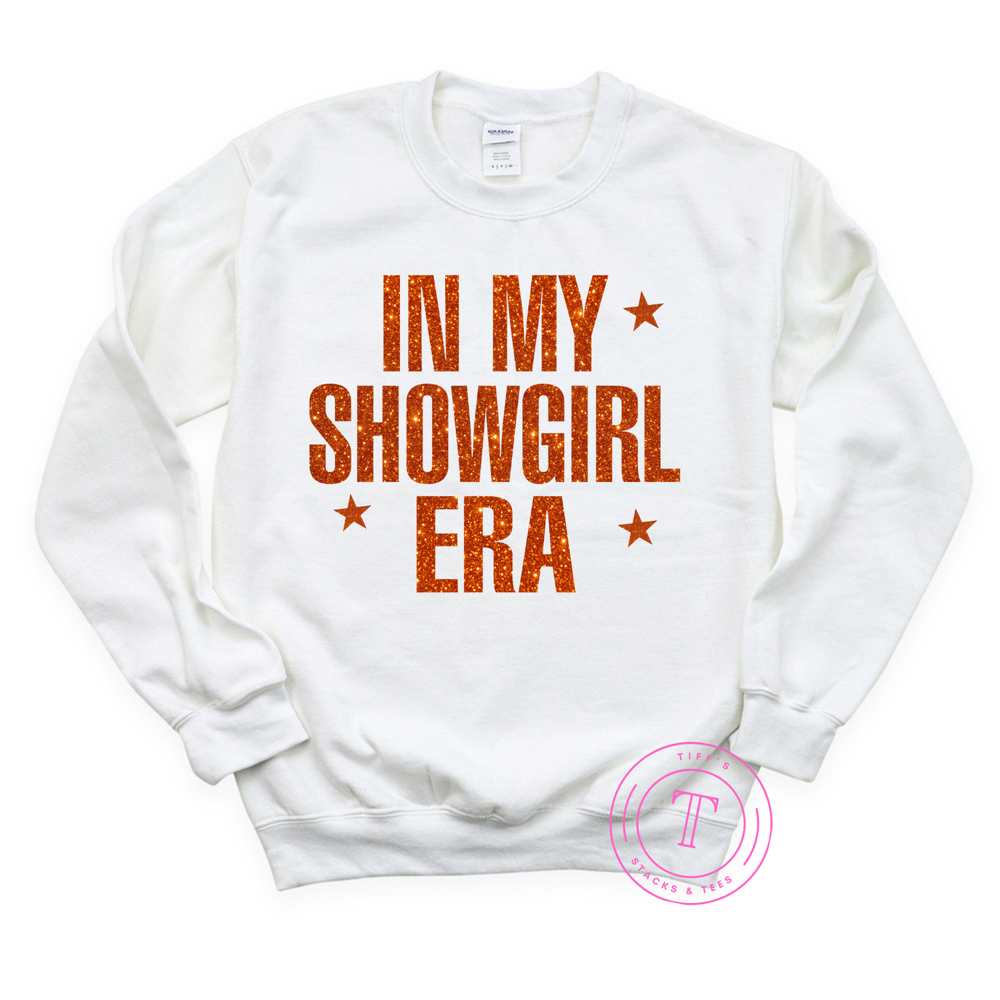 In My Showgirl Era Orange Glitter Youth