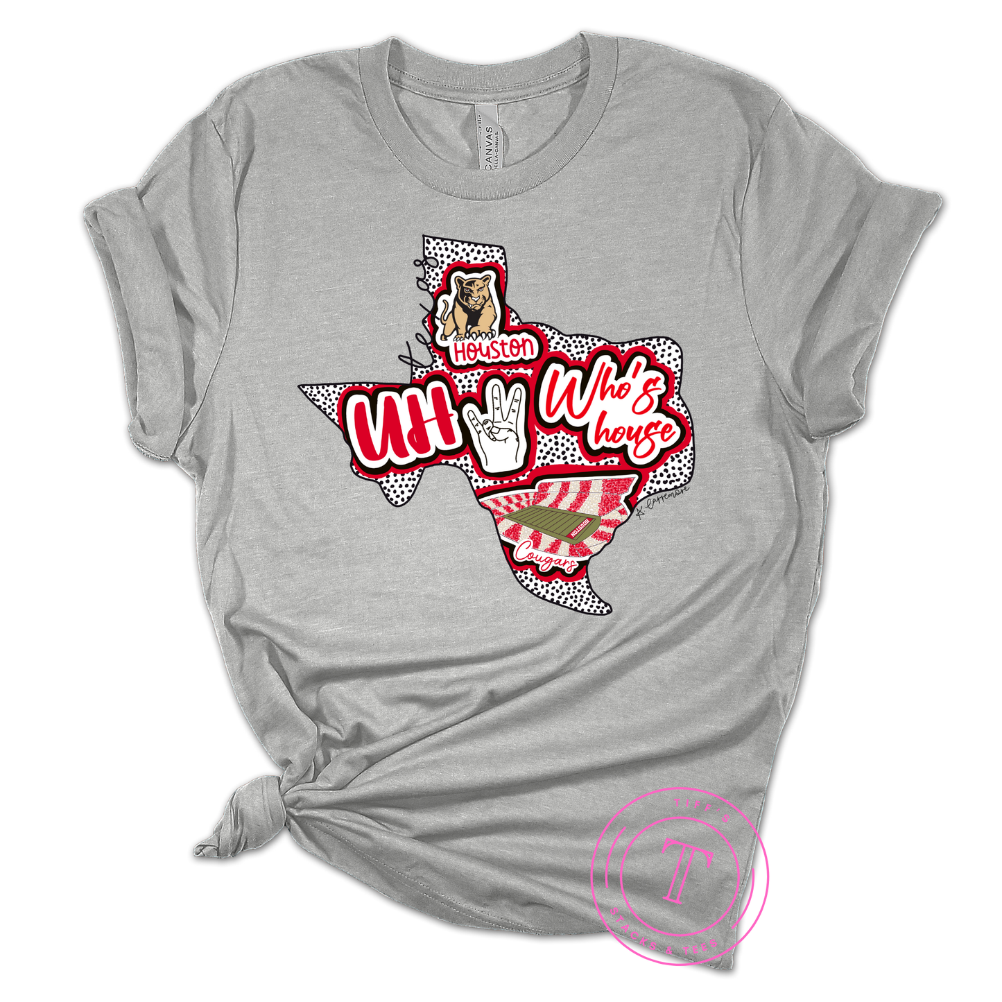 UH Cougars Hand Drawn Texas