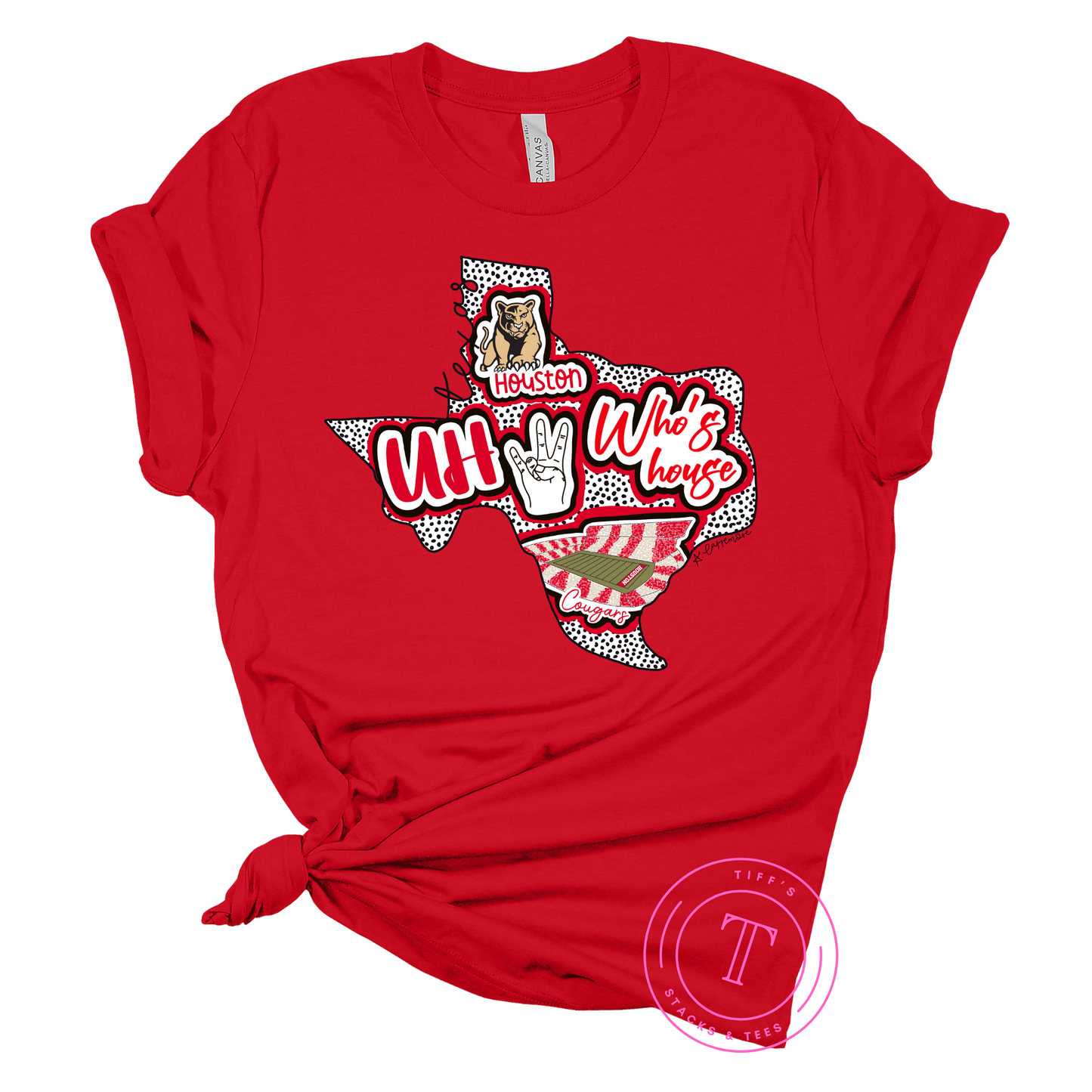 UH Cougars Hand Drawn Texas