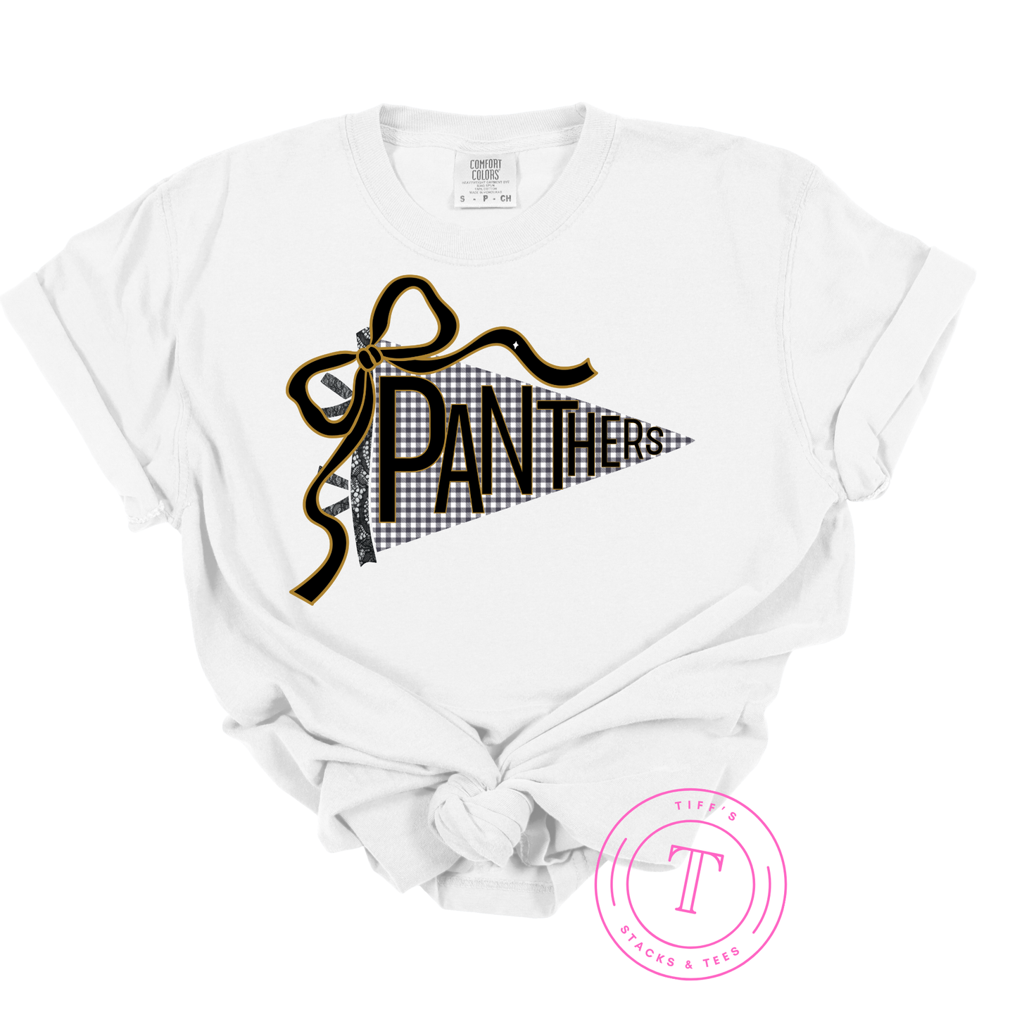 Panthers Black & Gold Pennant Flag Youth