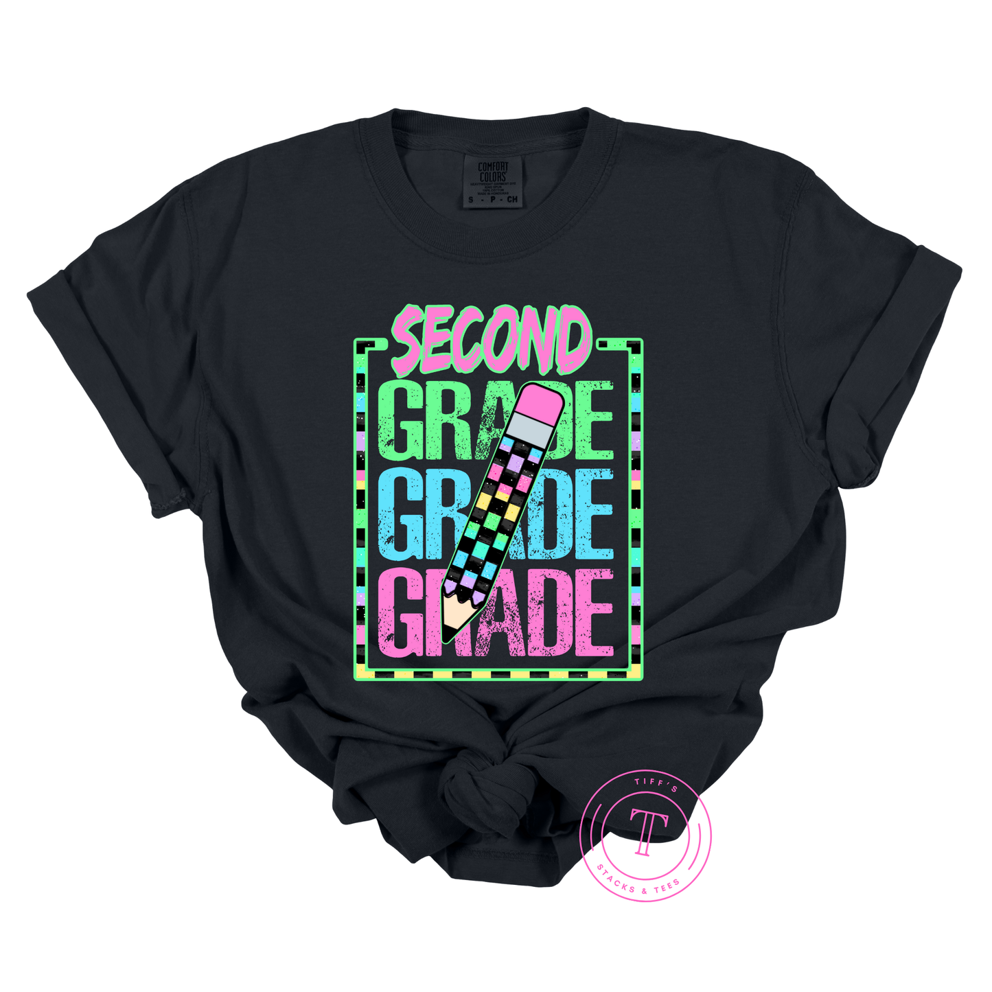 Grade Levels Neon w/ Pencil