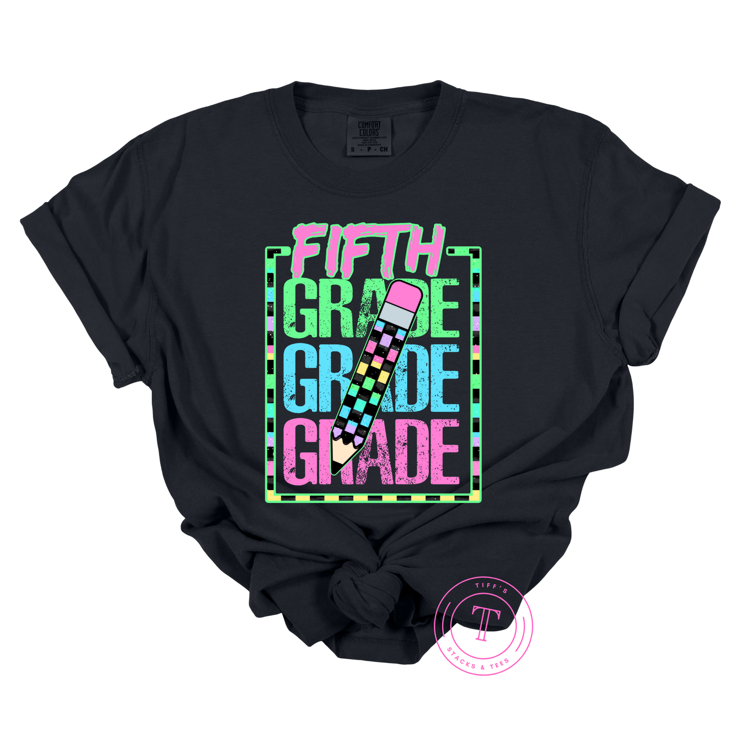 Grade Levels Neon w/ Pencil