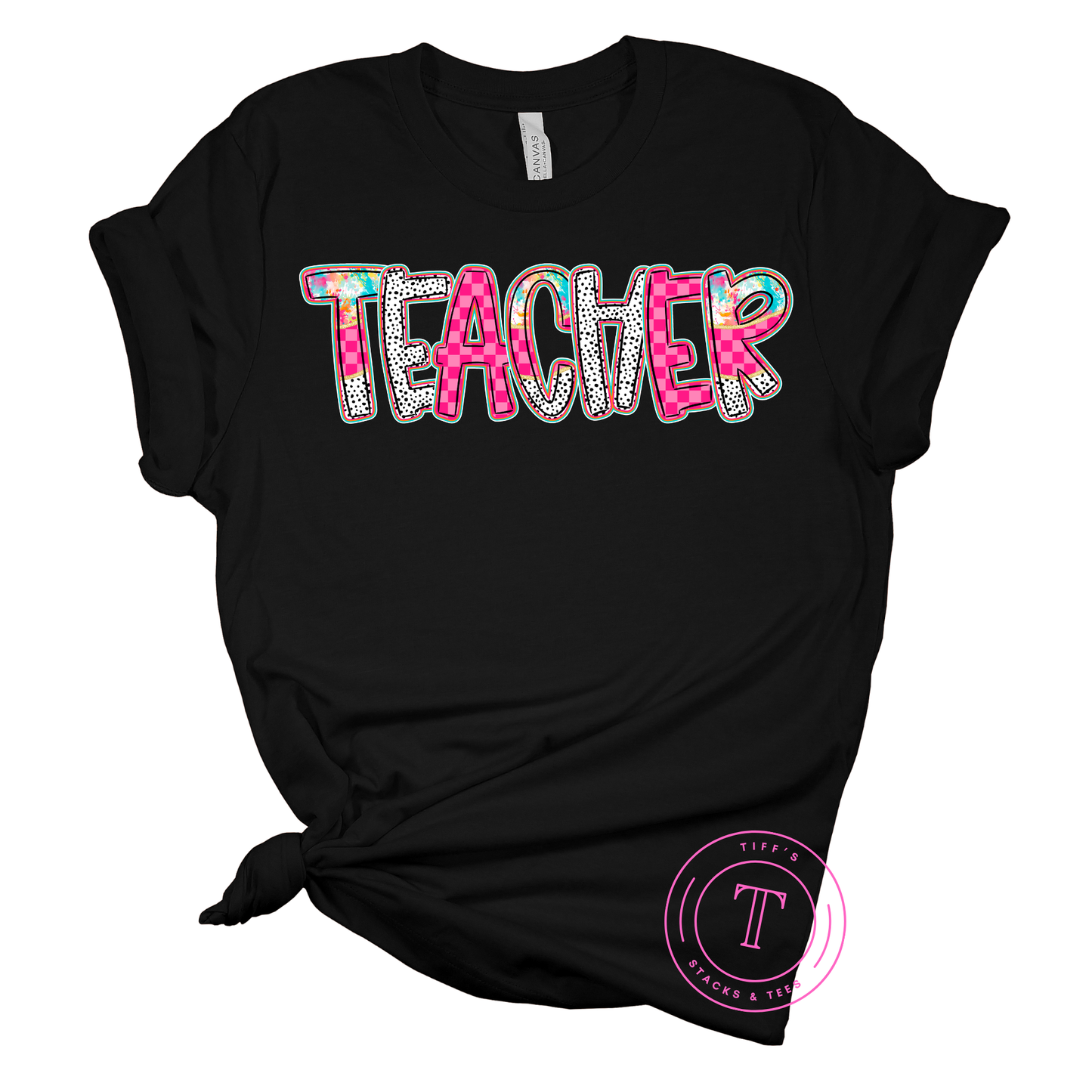 Teacher Pink Checkered Poppy