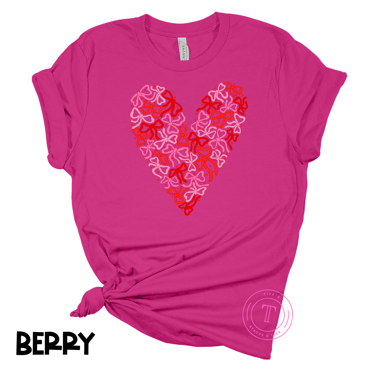 Valentine's Coquette Bow Heart Youth