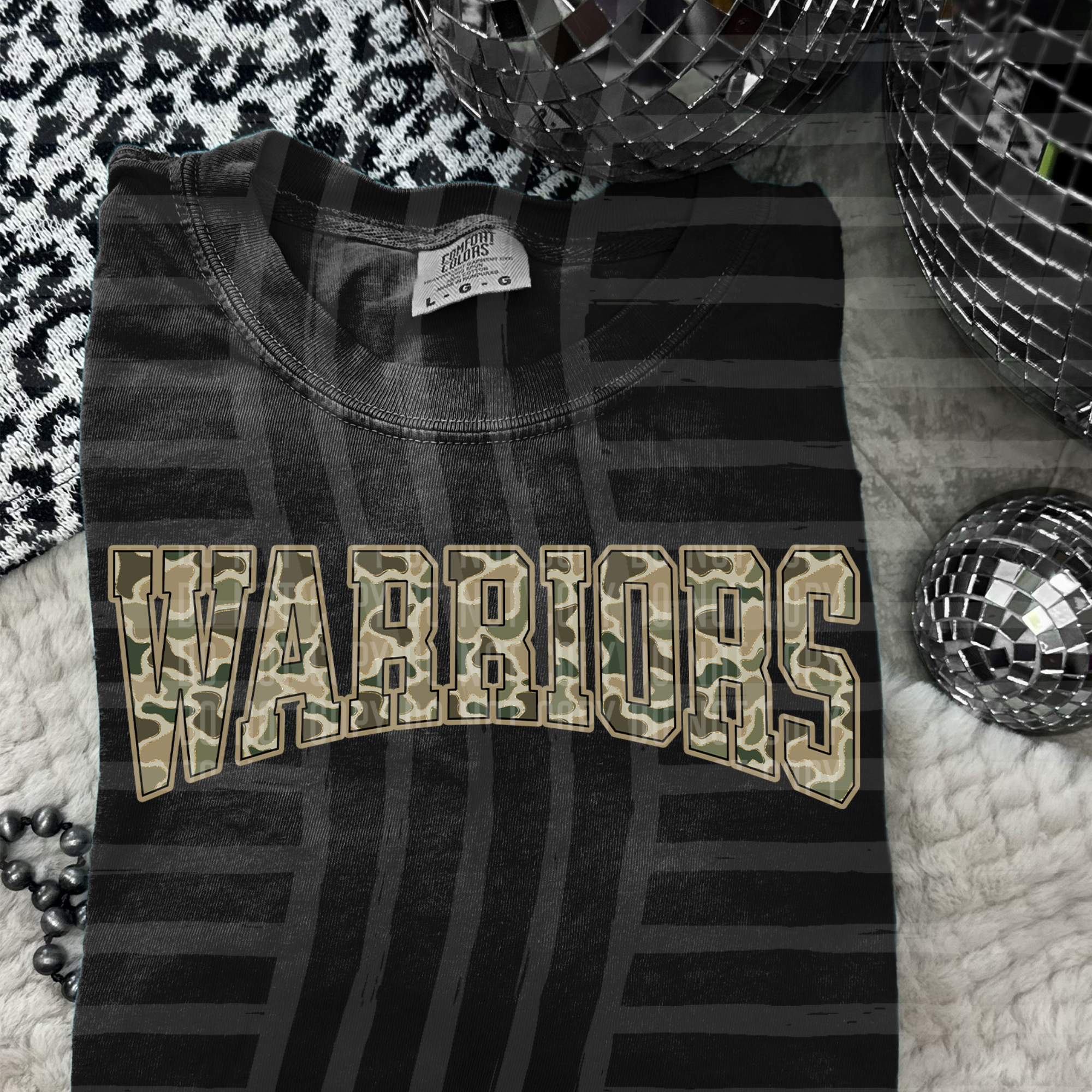 Warriors Camo Varsity Youth
