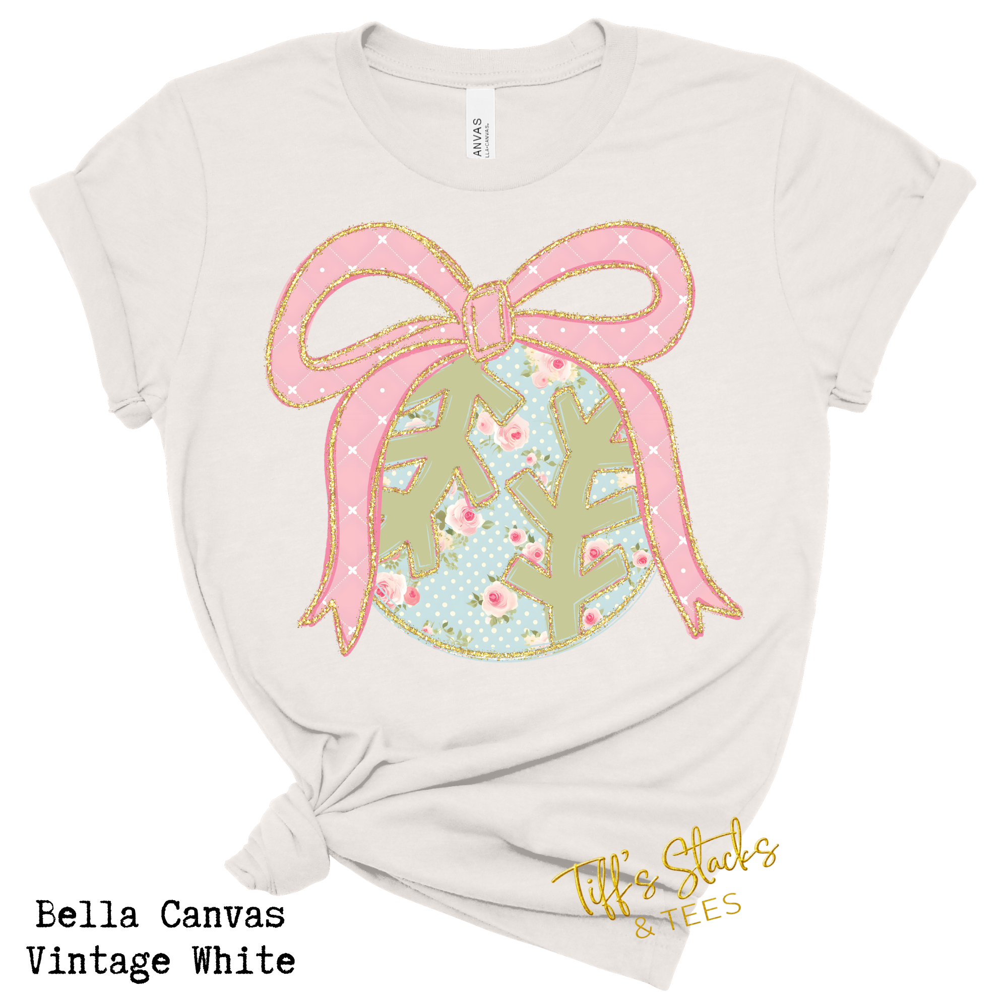 Baseball/Softball Shabby Chic Coquette