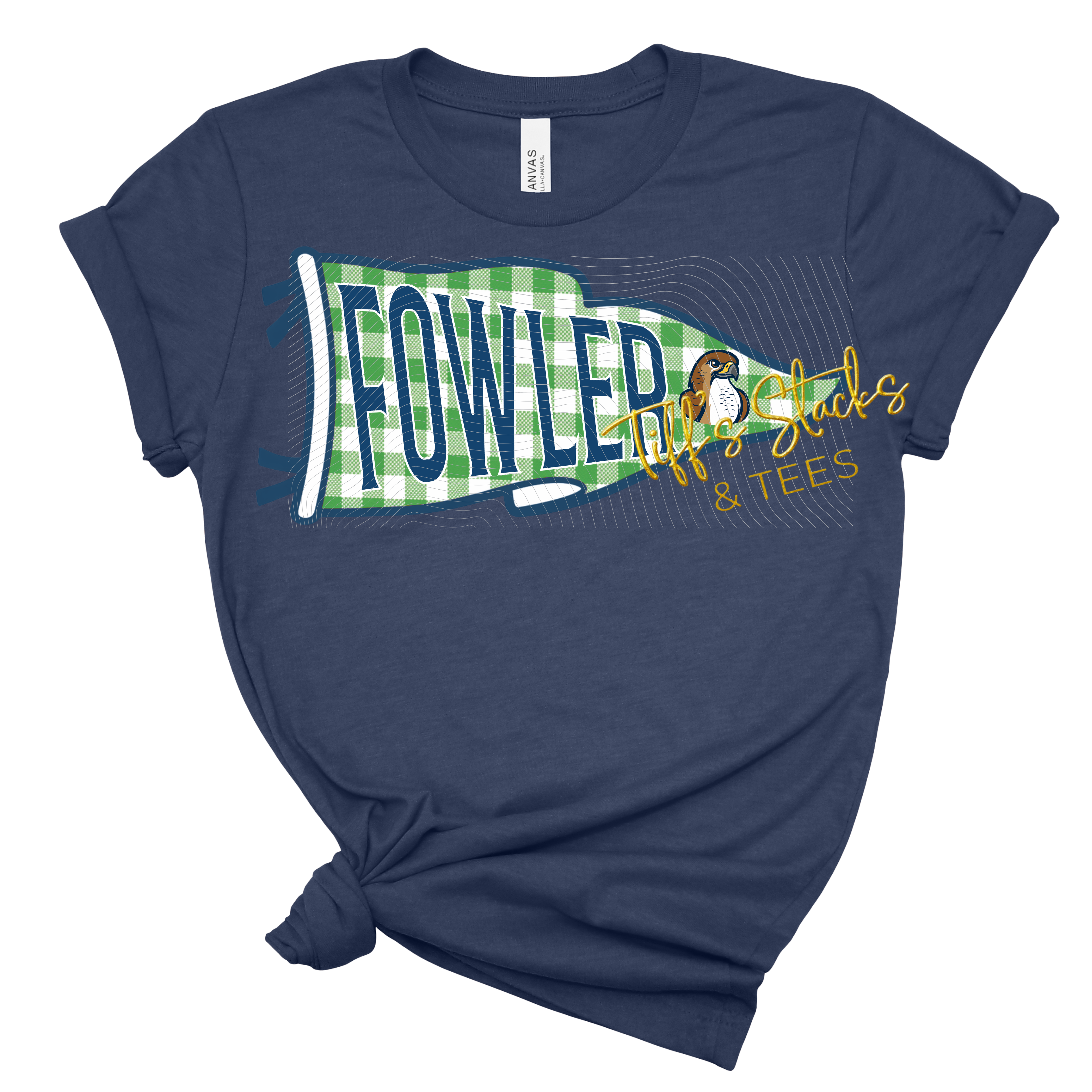 Fowler Falcons Gingham Pennant