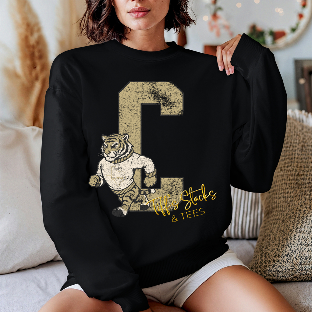 Conroe Tigers Vintage Mascot