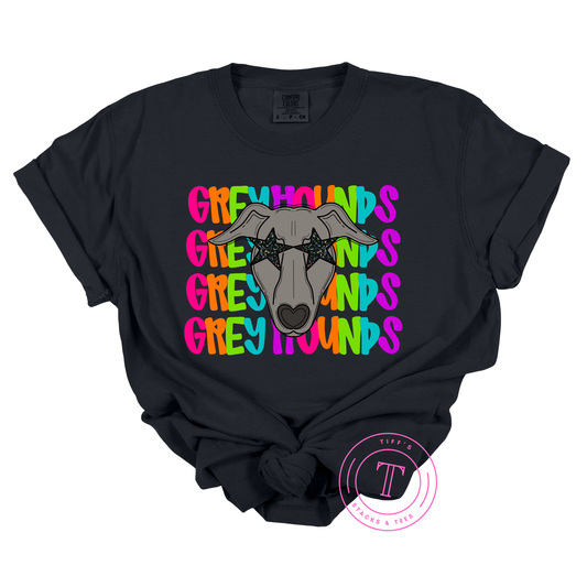 Greyhounds Preppy Neon Mascot