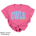 Owls Blue Polka Dot