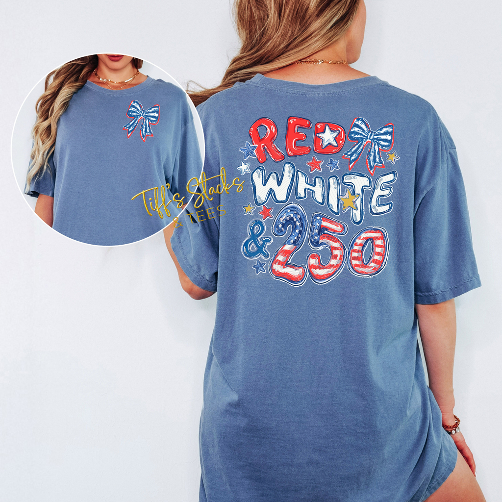 Red White & 250 Front/Back