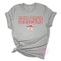 Stallions Maroon Gingham Coquette Youth