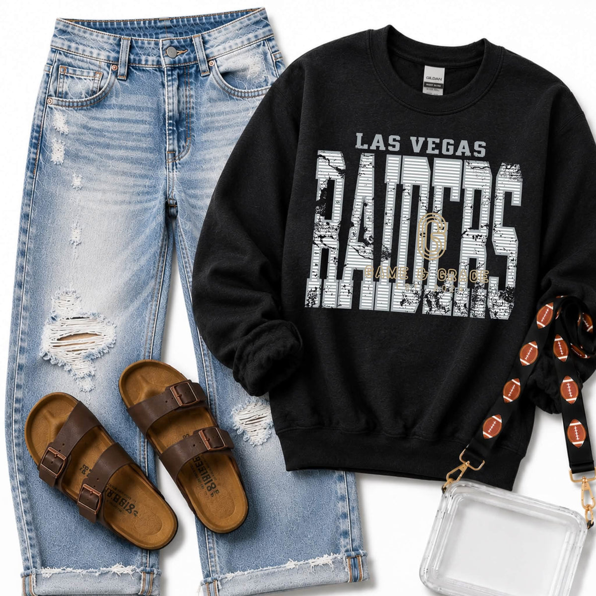 Raiders Striped Vintage