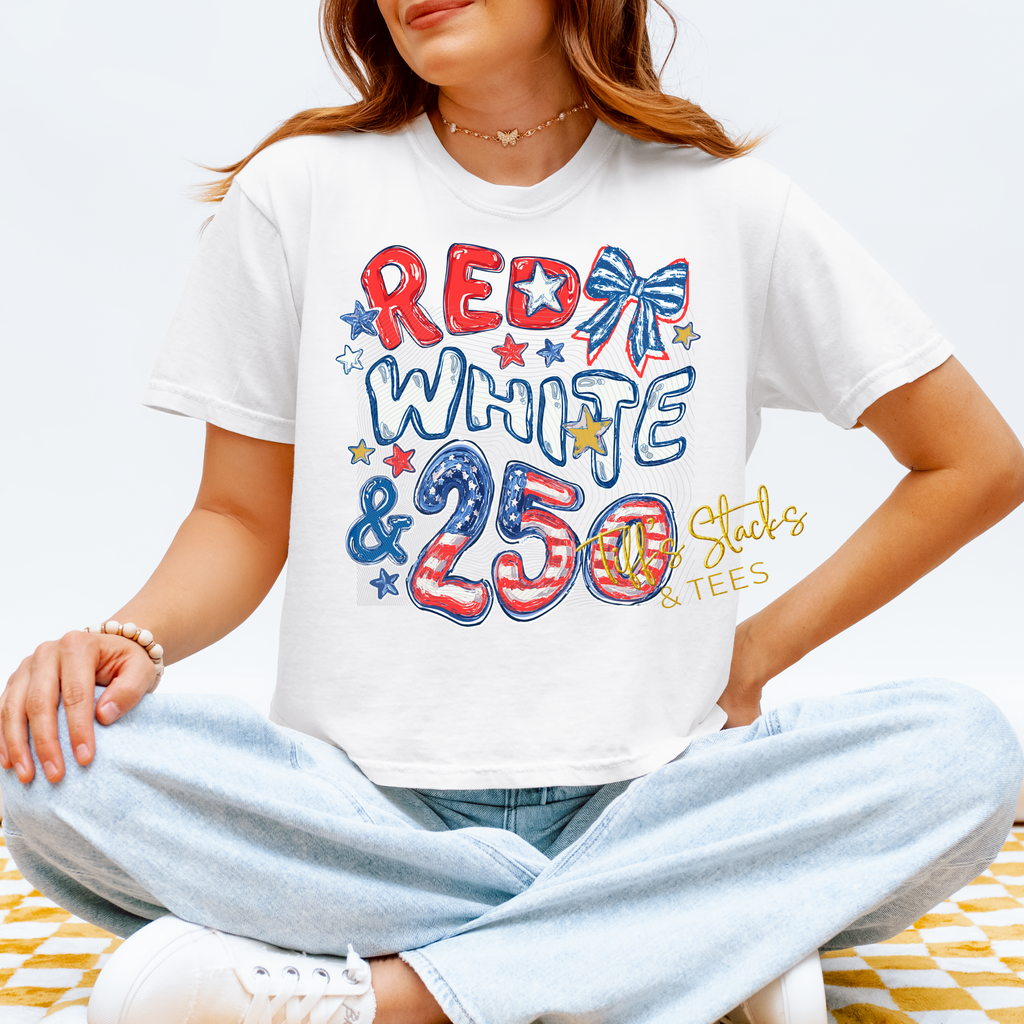 Red White & 250 Front Only