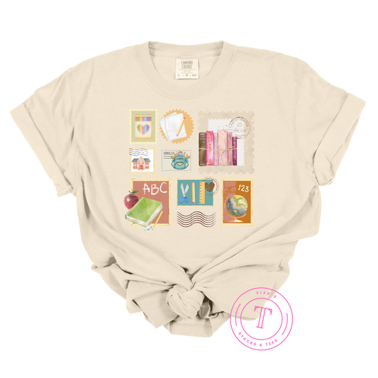 Teacher Stamp Collage