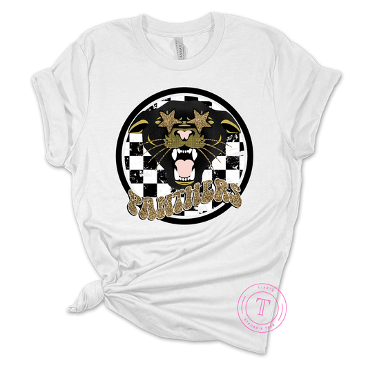 Panthers Checkered Preppy Mascot