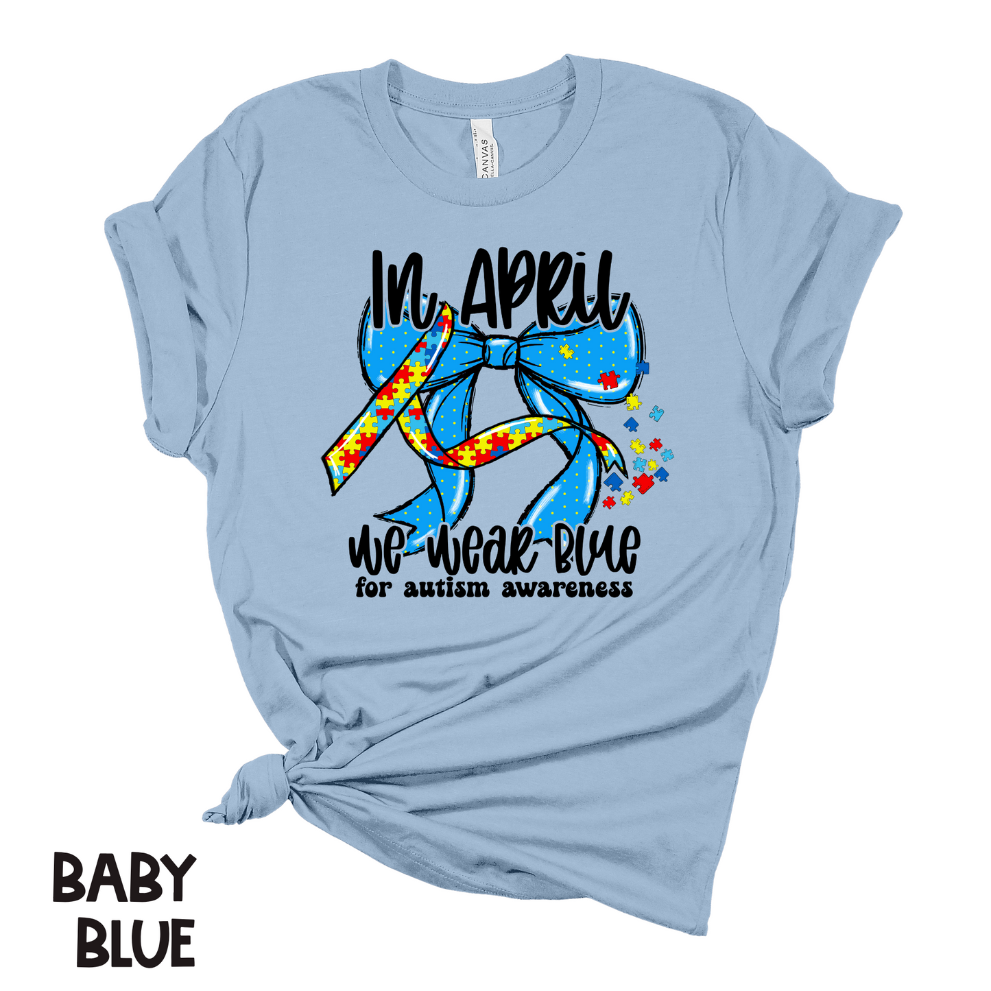 Autism Awareness - In April We Wear Blue Coquette