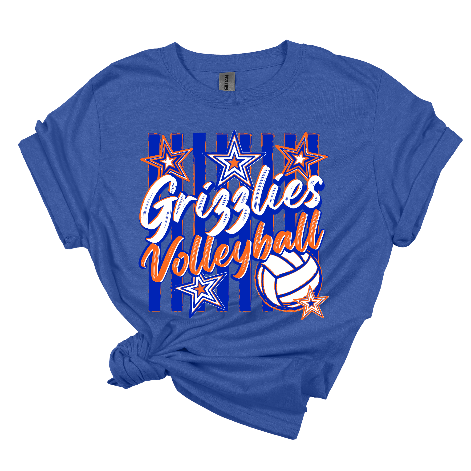 Grizzlies Volleyball Preppy Stripe
