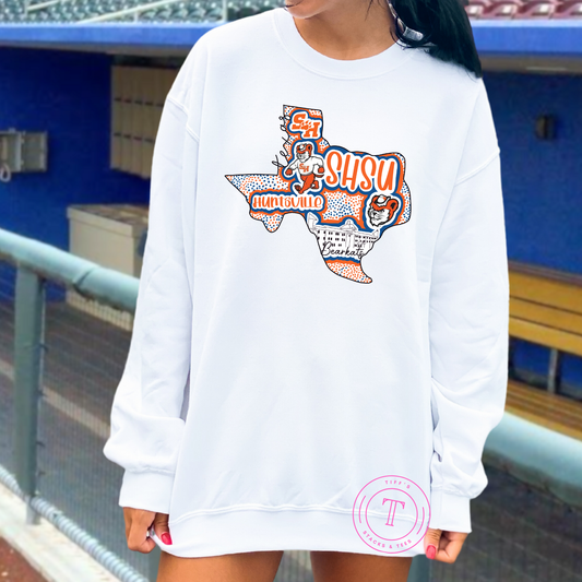 SHSU Hand Drawn Texas