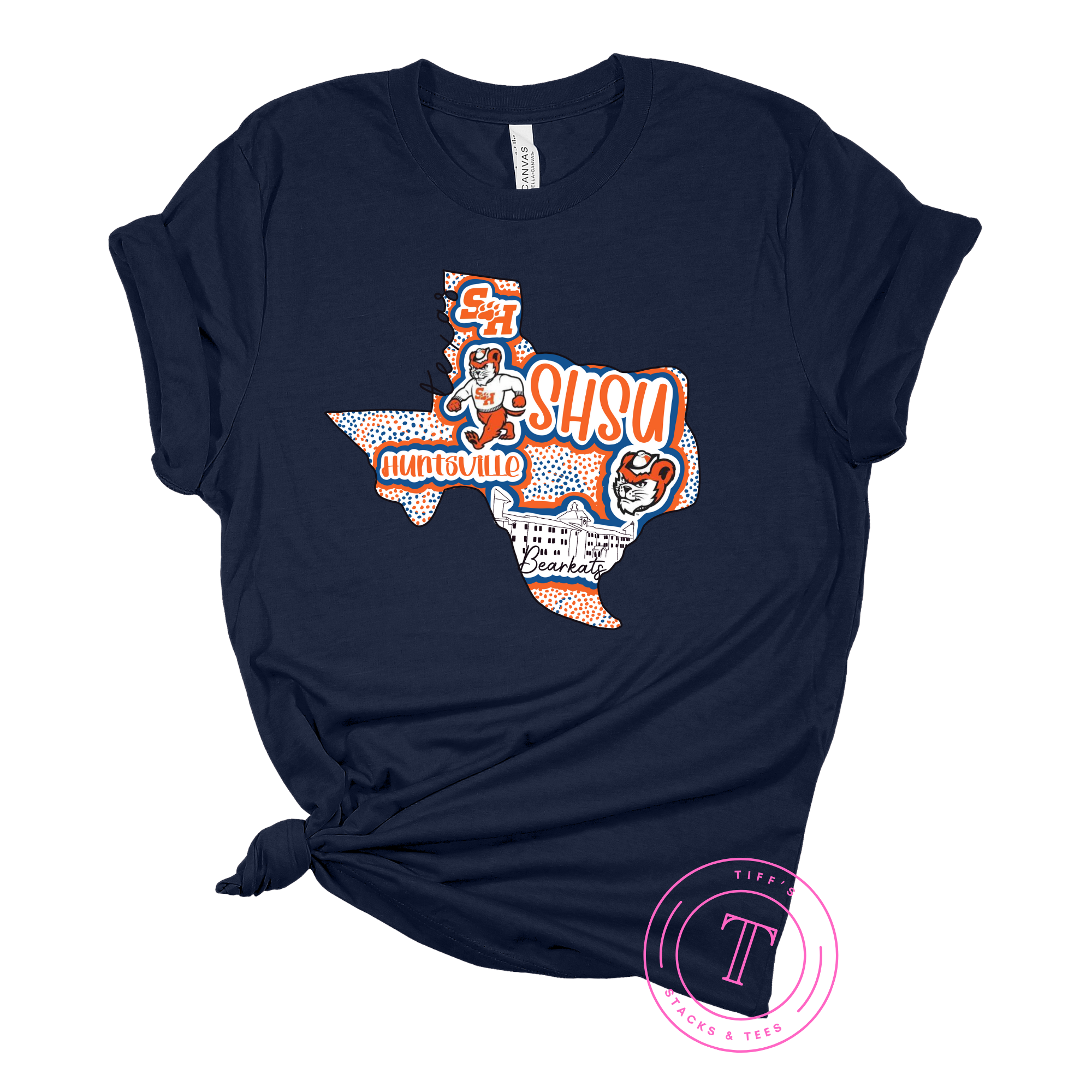 SHSU Bearkats Hand Drawn Texas