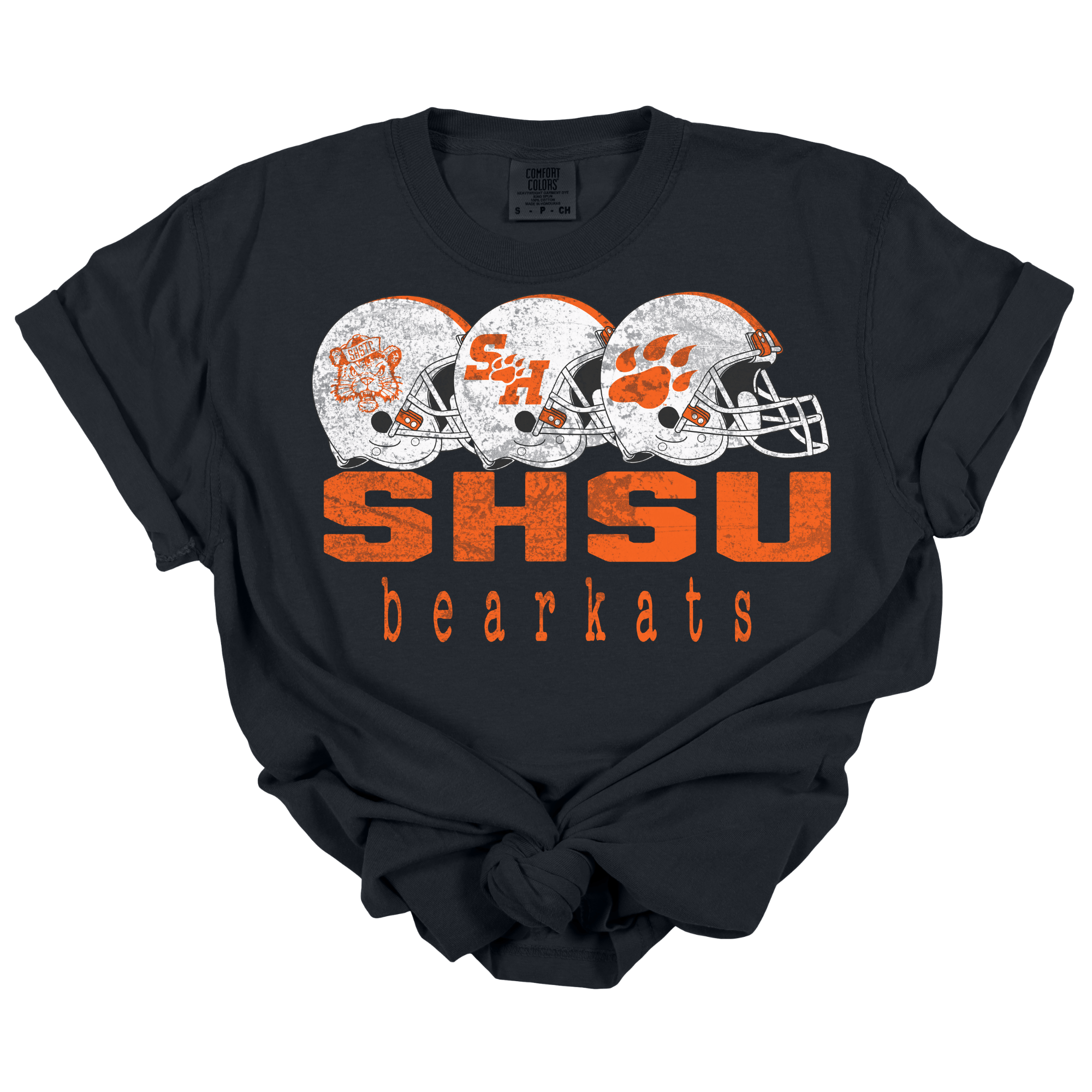 SHSU Bearkats Vintage Football Helmets