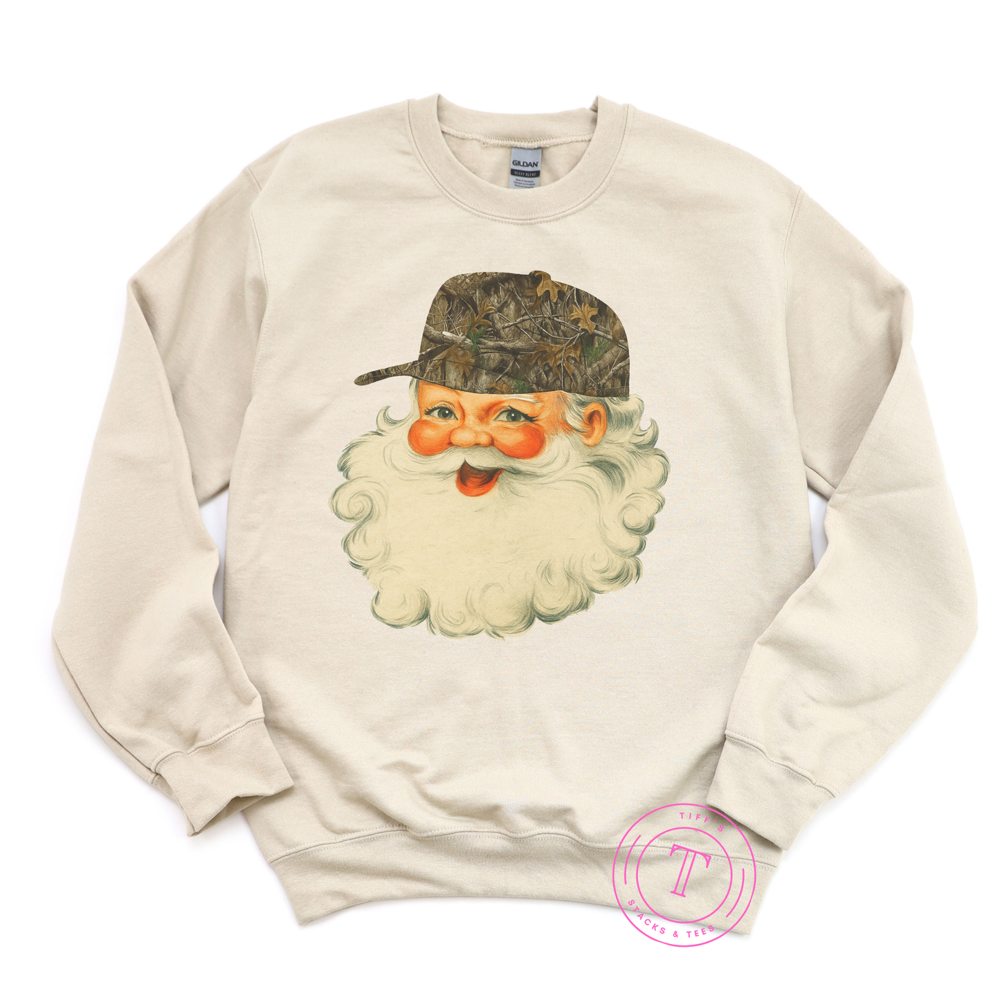 Santa in Camo Hat
