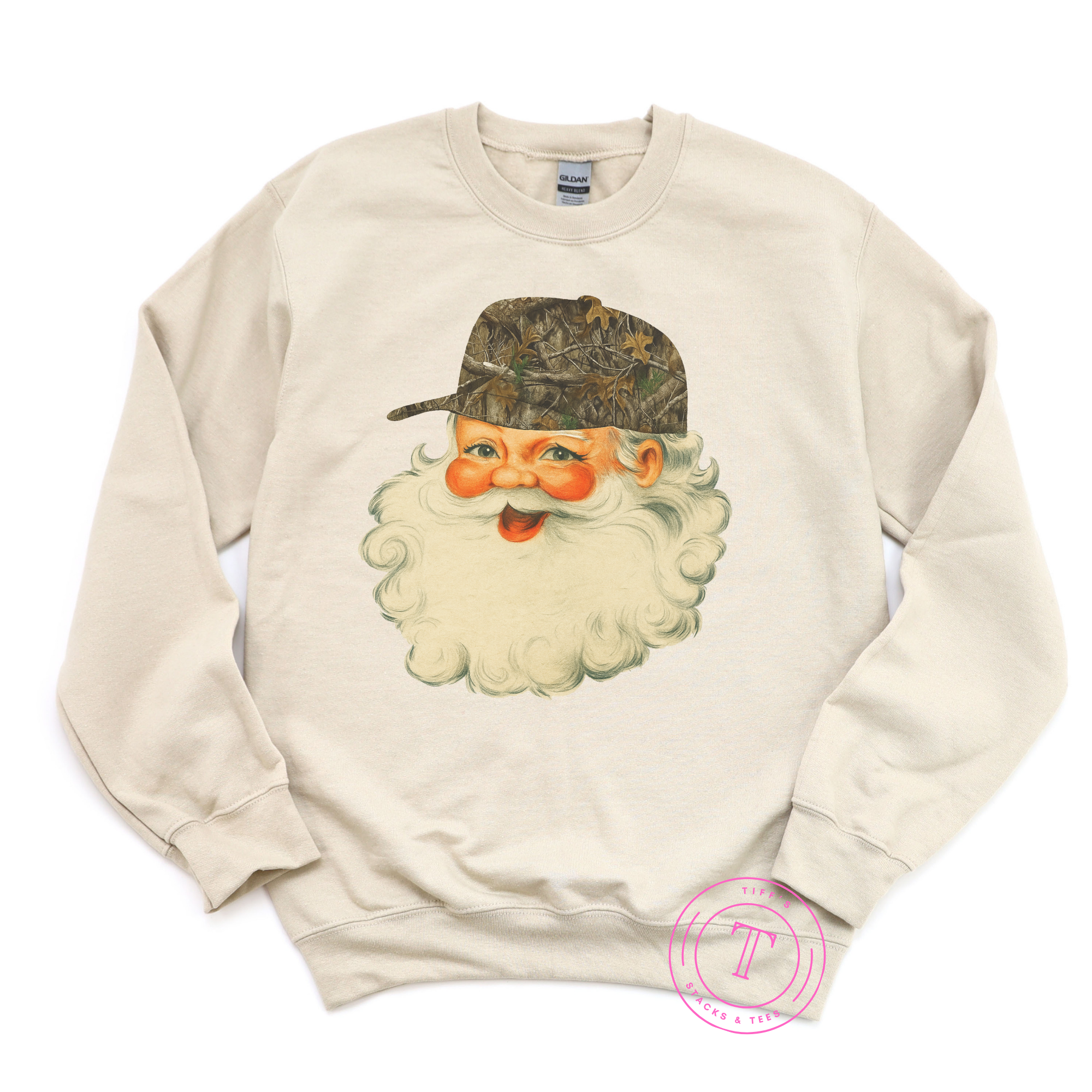 Santa in Camo Hat