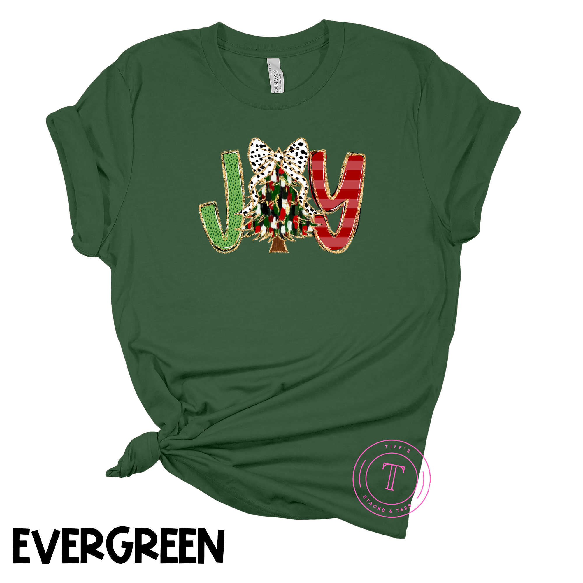 Joy Christmas Tree Coquette
