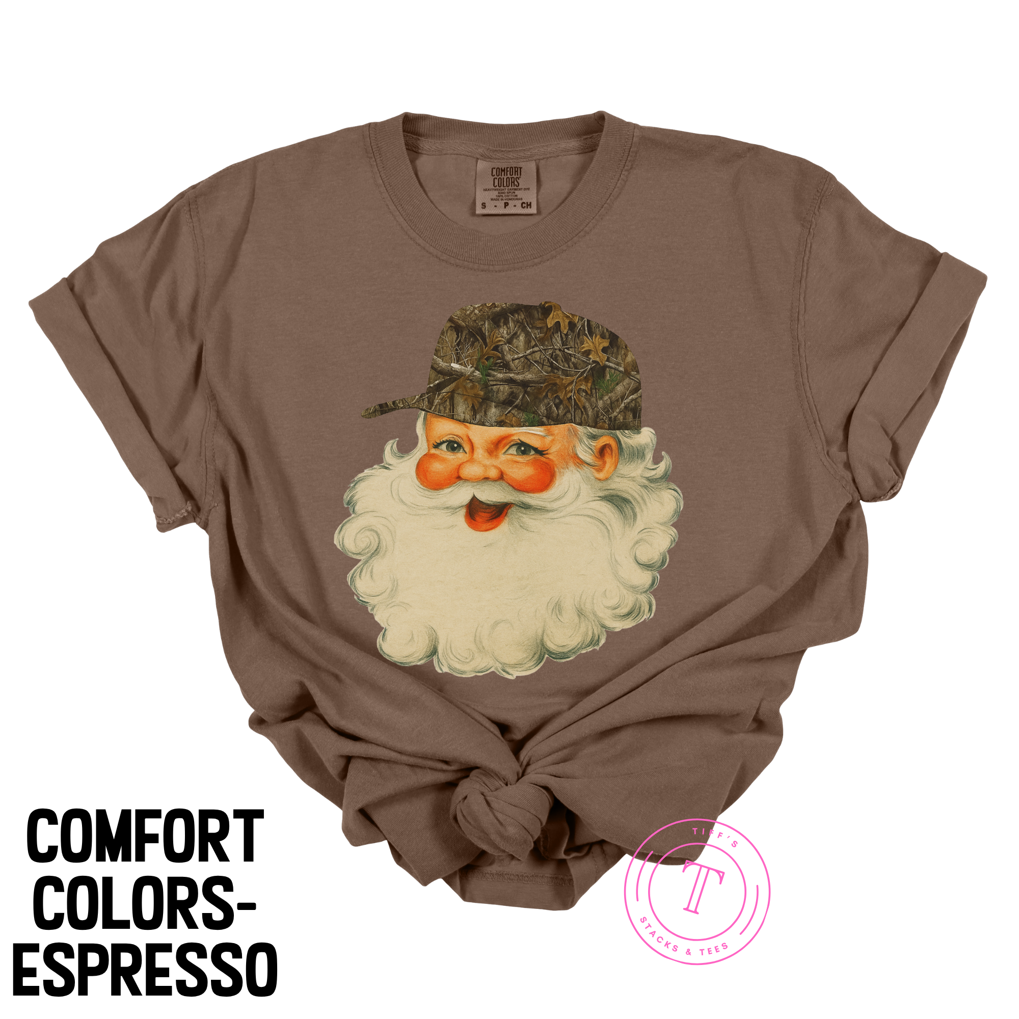 Santa in Camo Hat