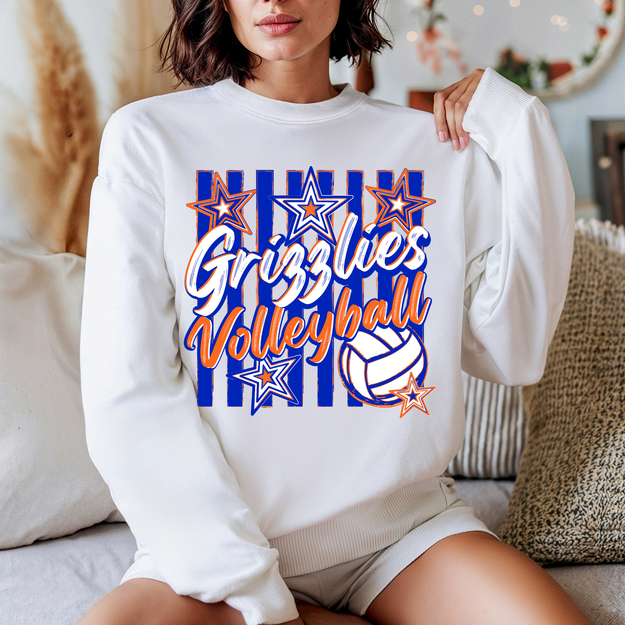Grizzlies Volleyball Preppy Stripe