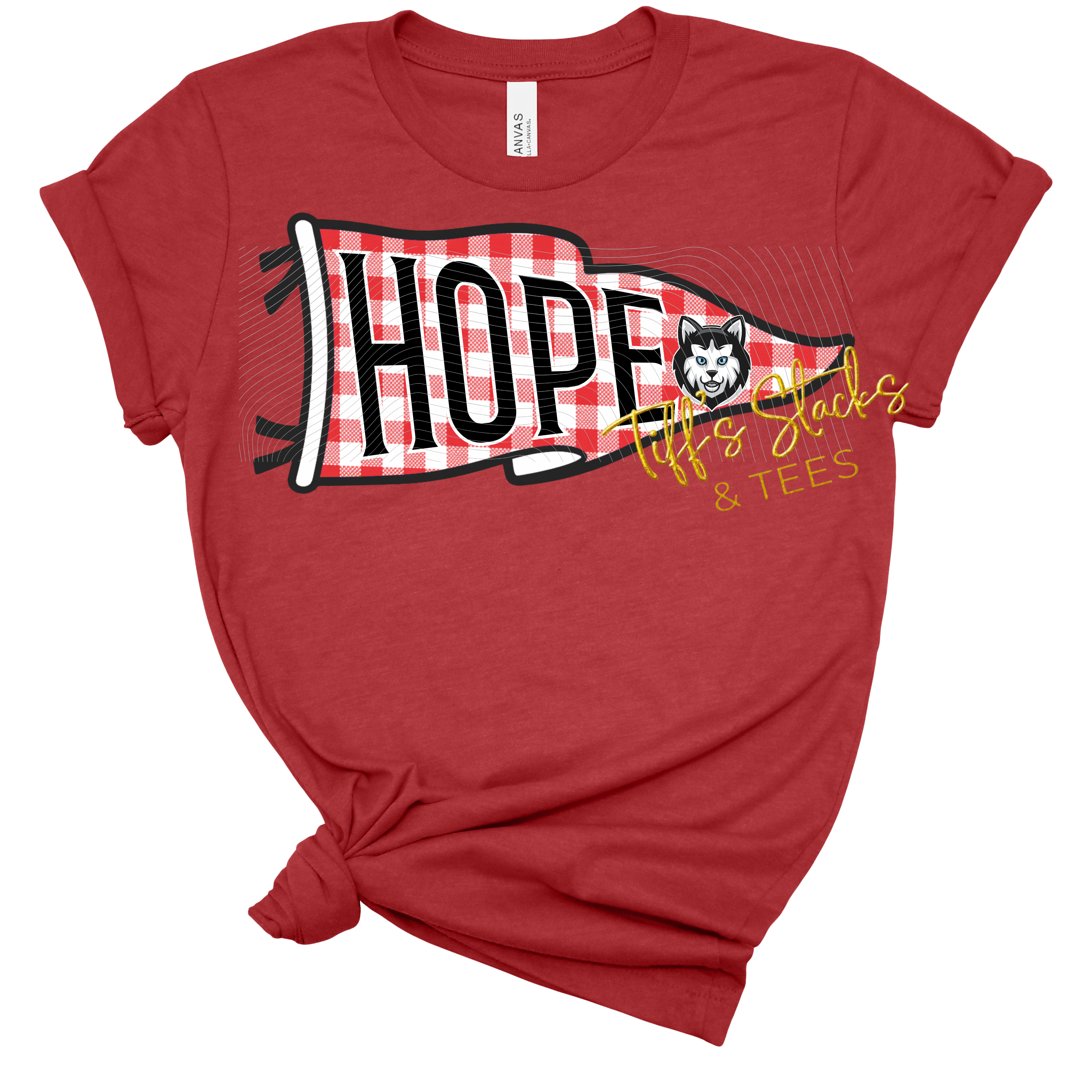 Hope Huskies Gingham Pennant Youth