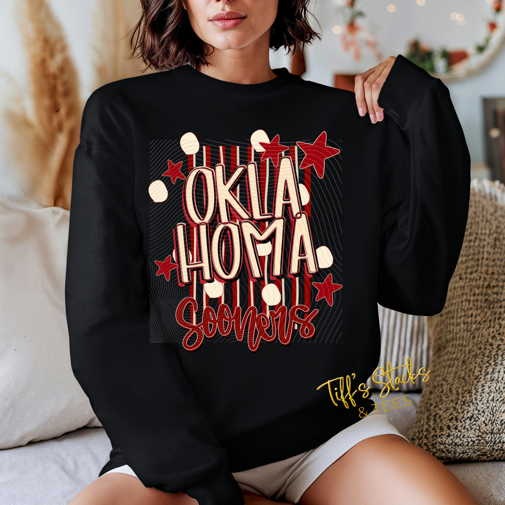 Oklahoma Sooners Preppy Striped