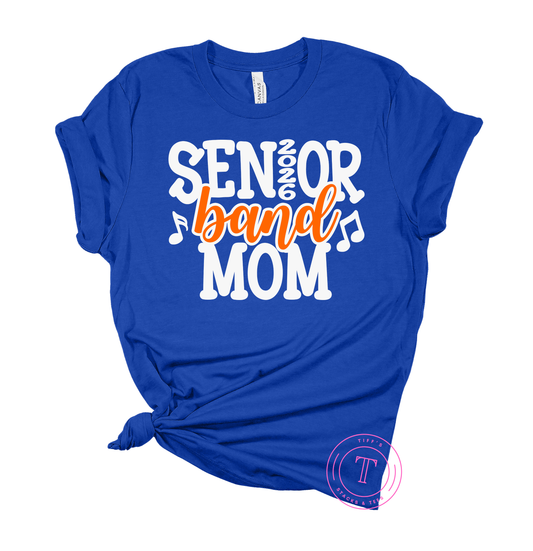 Senior Band Mom 2026 - White