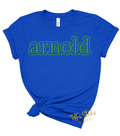 Custom School Mascot Bubble Double Outlined Youth