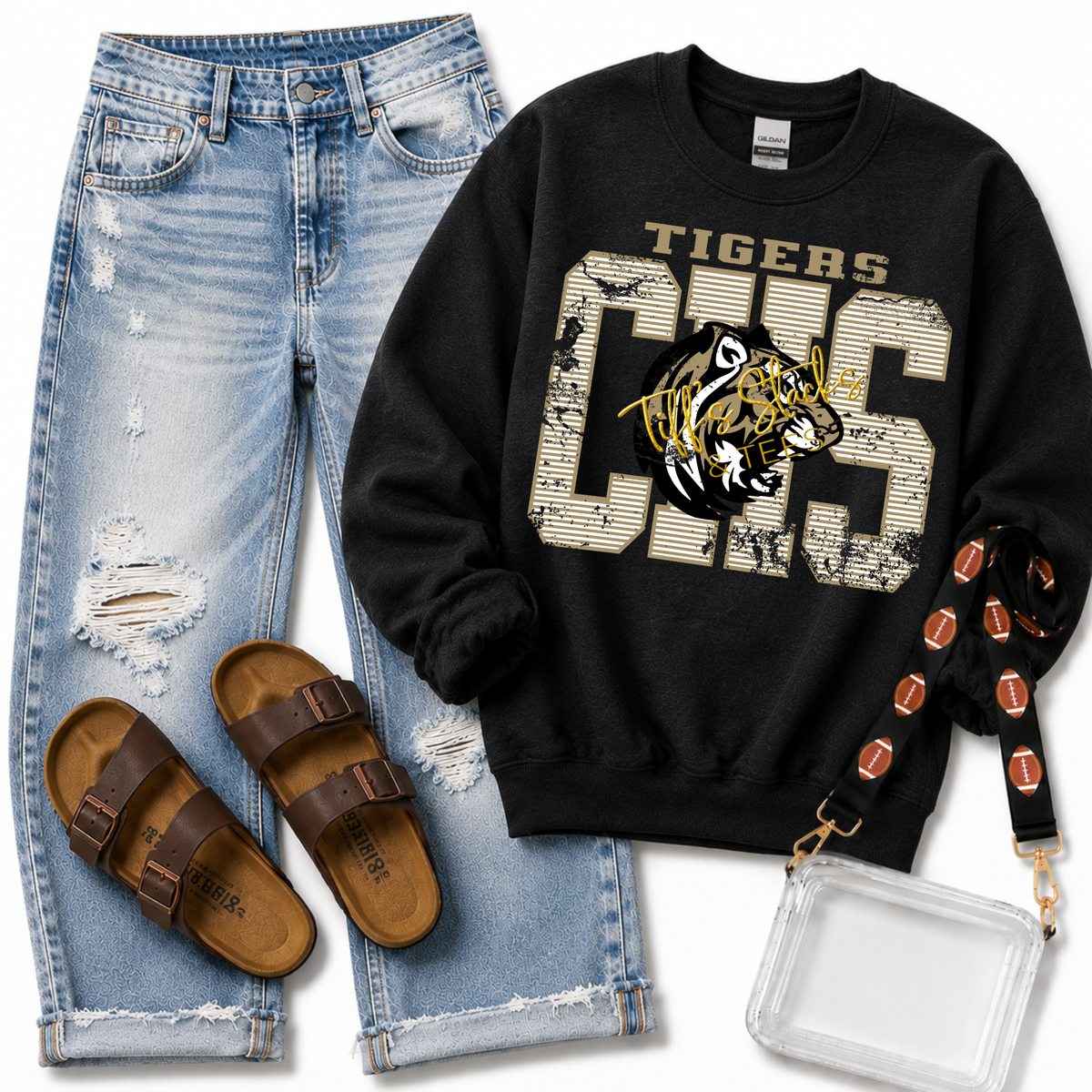CHS Tigers Striped Vintage