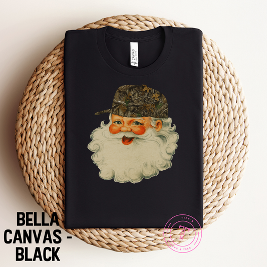 Santa in Camo Hat Youth