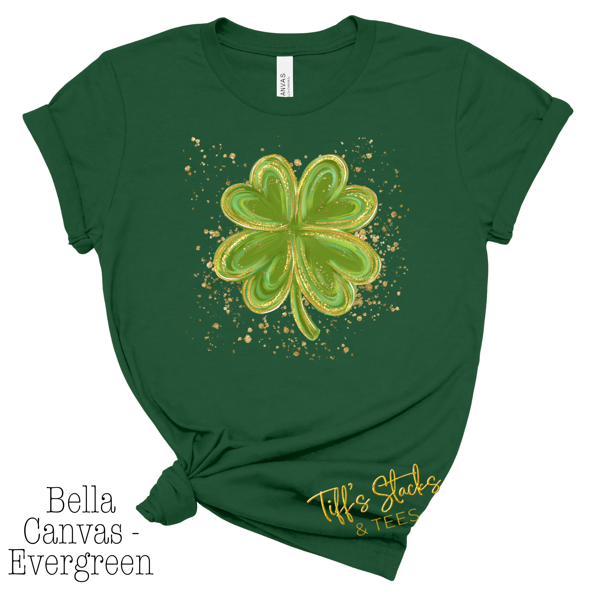 St. Patrick's Day Splatter Shamrock