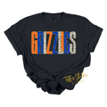 Grizzlies Distressed Metallic Dal Dot Youth