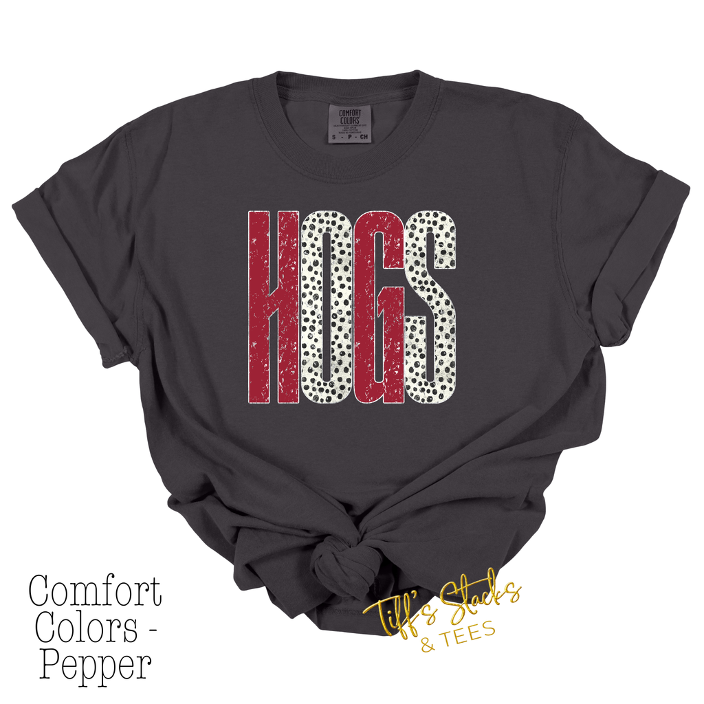 Hogs Distressed Metallic Dal Dot