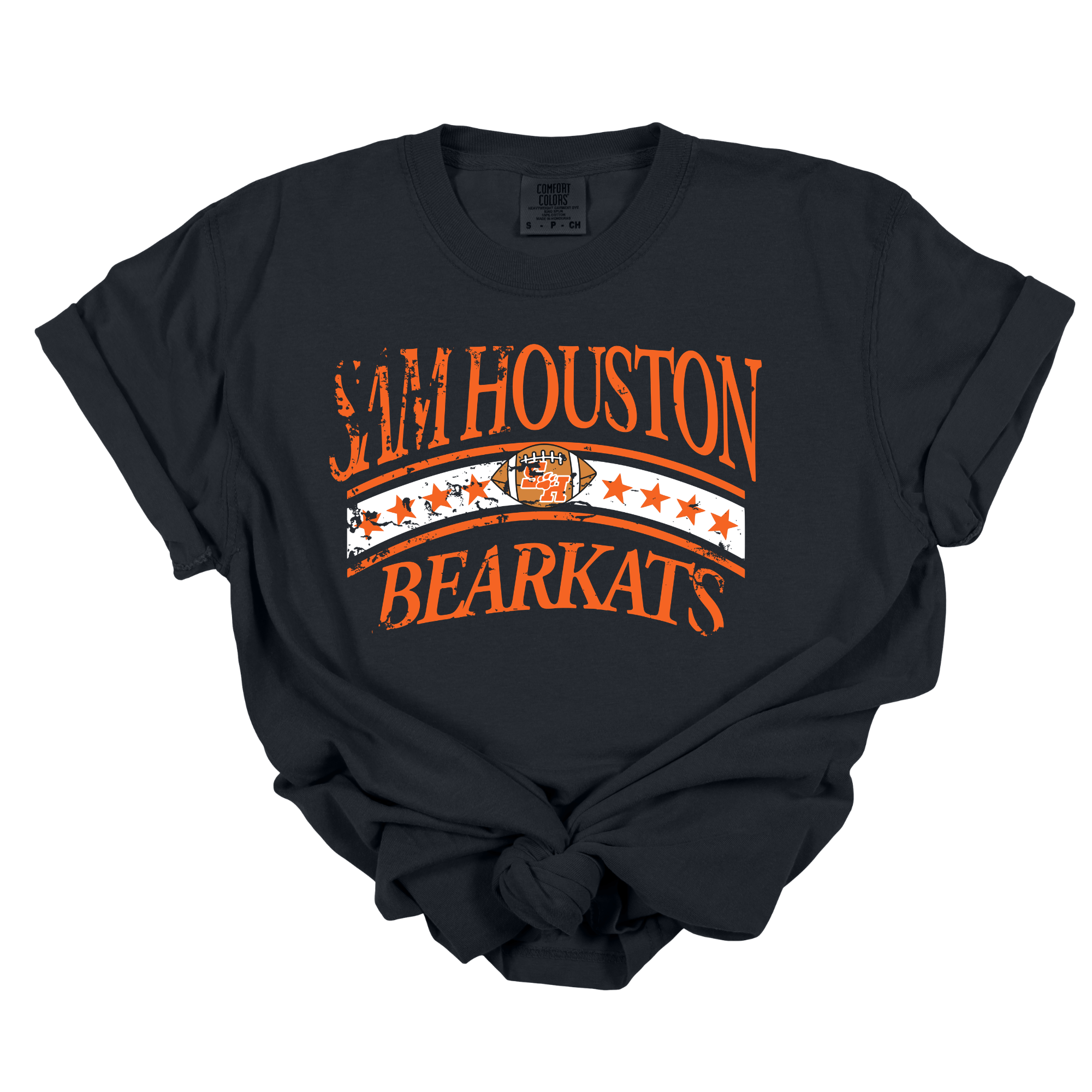 Sam Hosuton Bearkats Football w/ Stars & Stripes