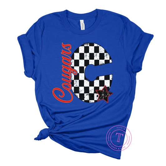 Cougars Checkered C