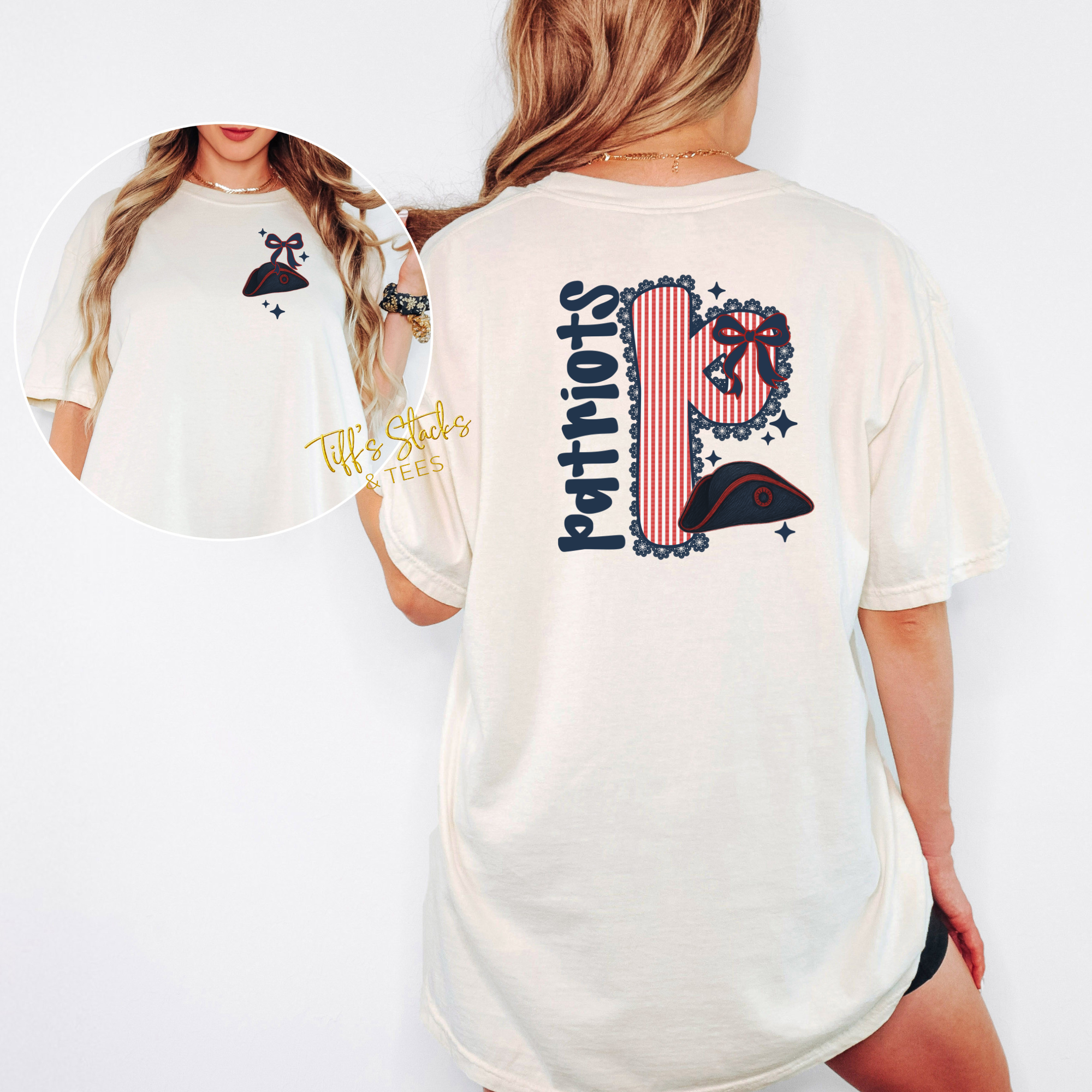 Patriots Seersucker Front/Back
