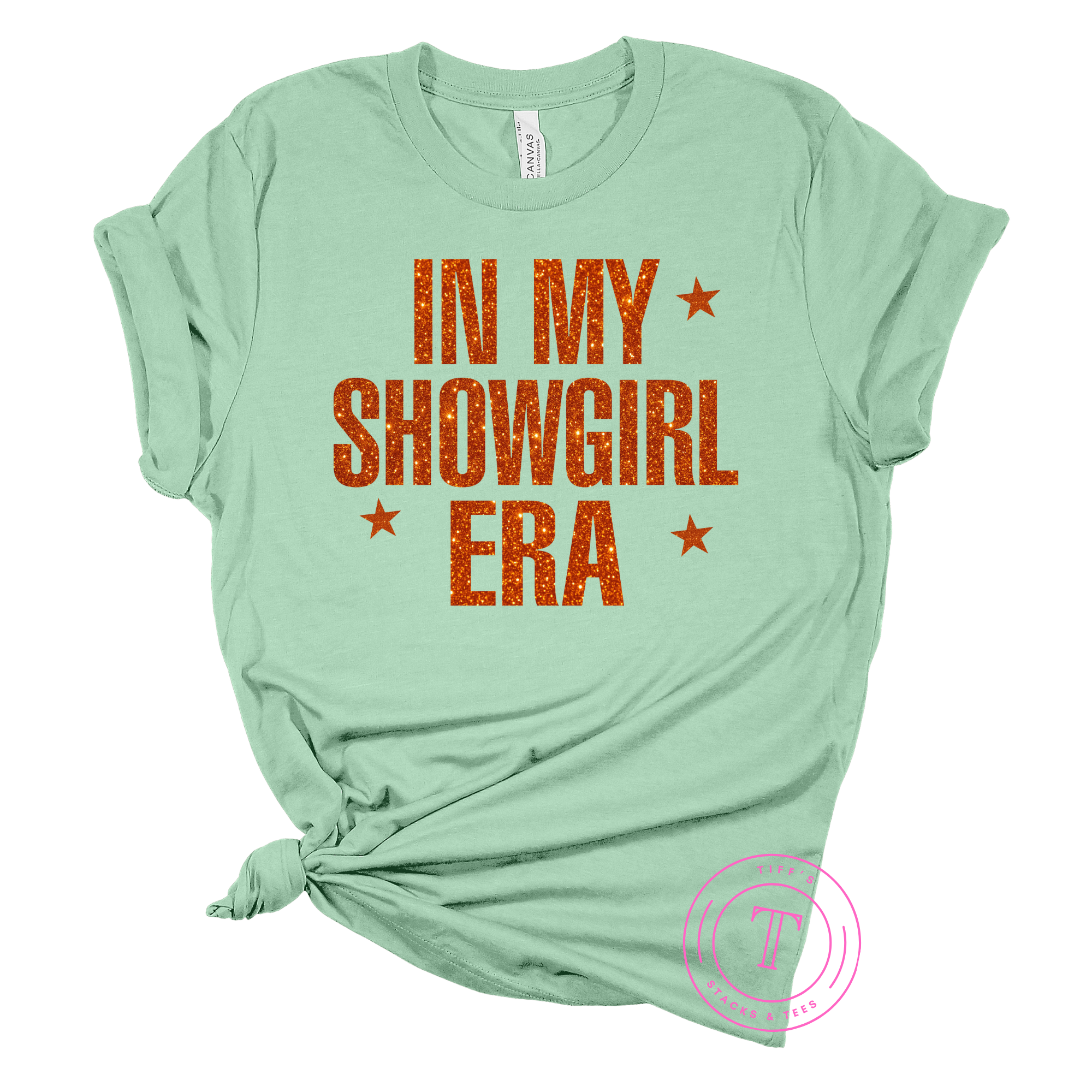 In My Showgirl Era Orange Glitter Youth