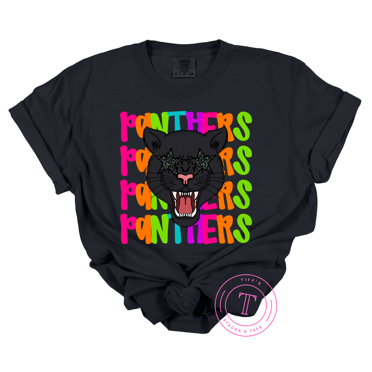 Panthers Preppy Neon Mascot