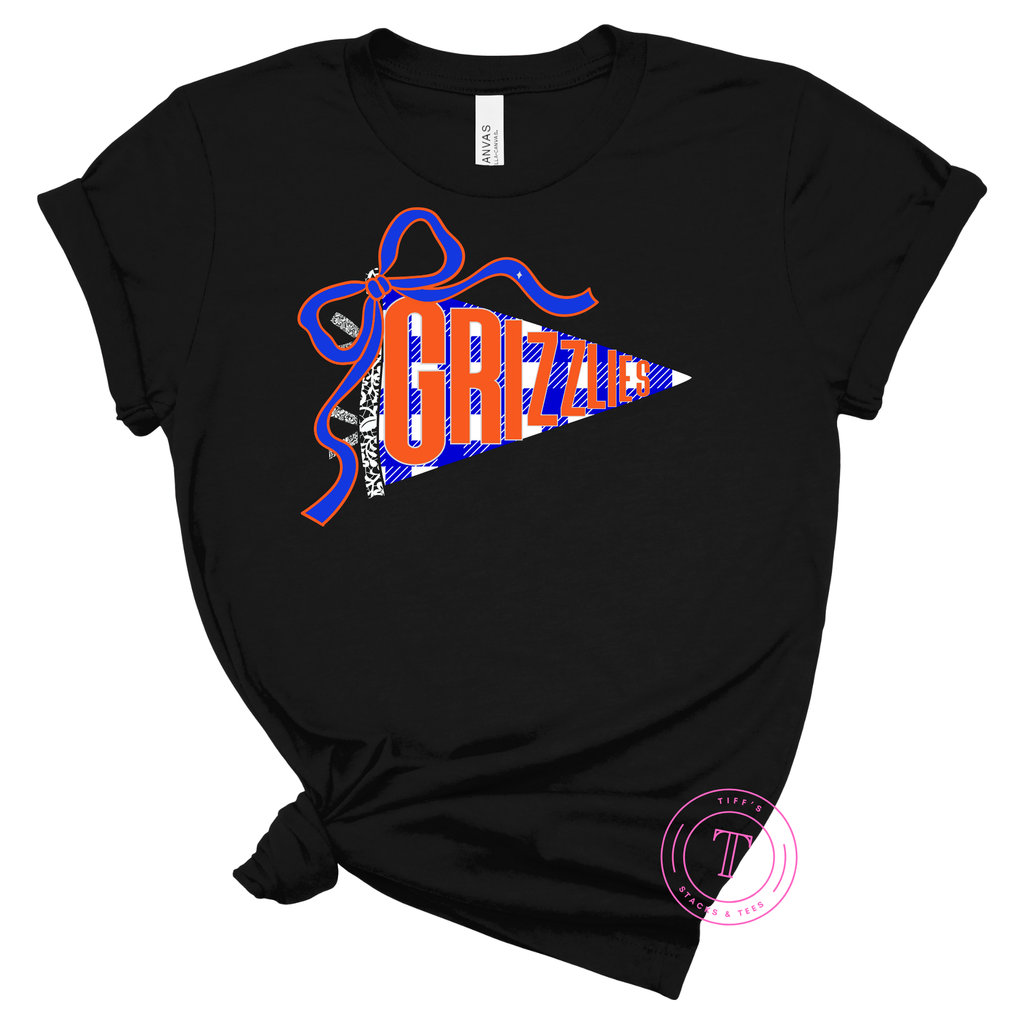 Grizzlies Checkered Coquette Pennant Youth
