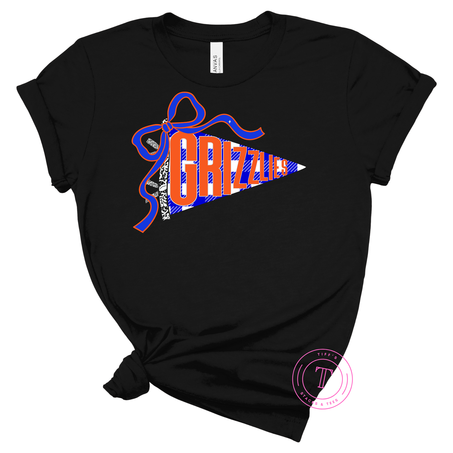 Grizzlies Checkered Coquette Pennant Youth
