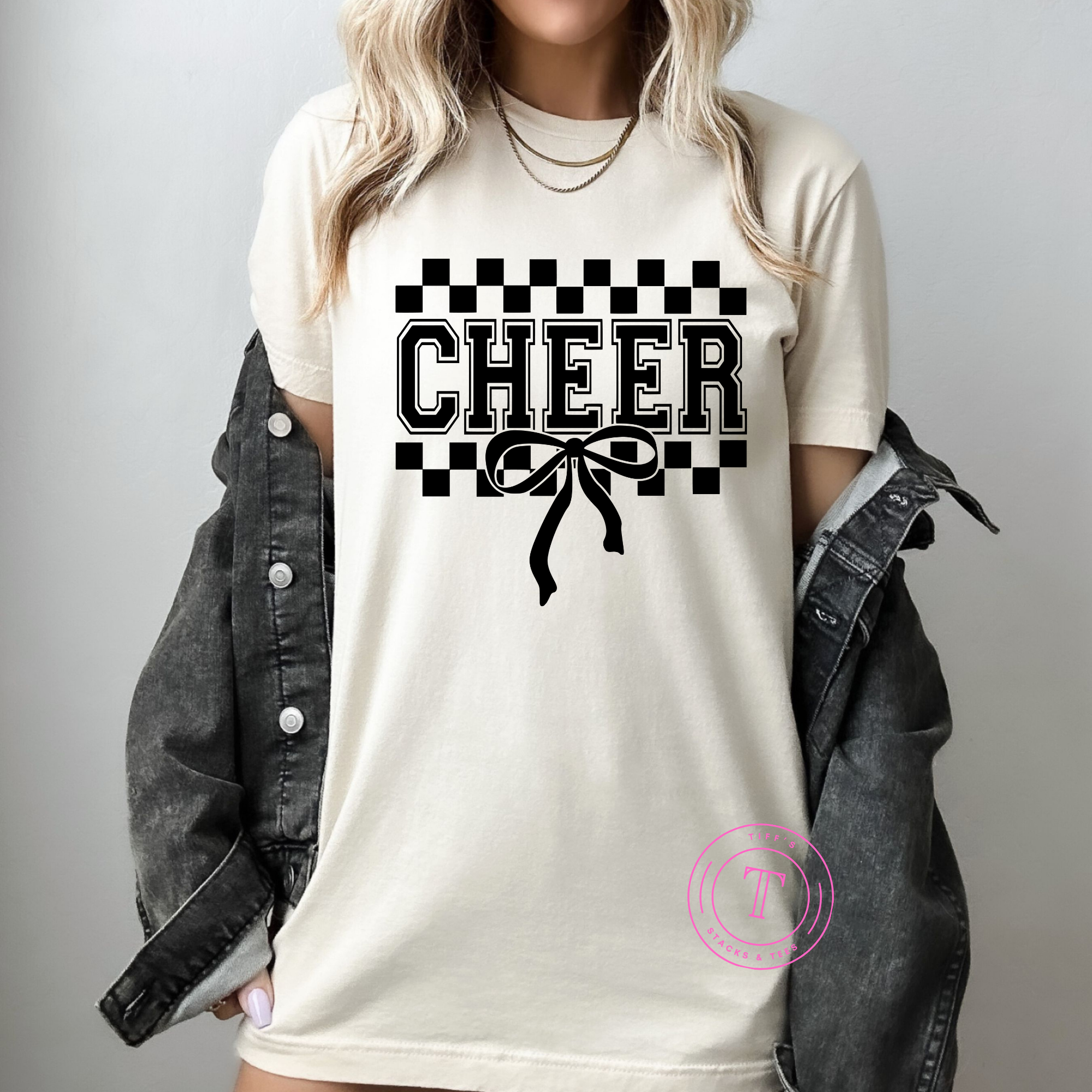 Cheer Black Checkered Coquette
