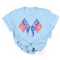 American Flag w/ Coquette Bow