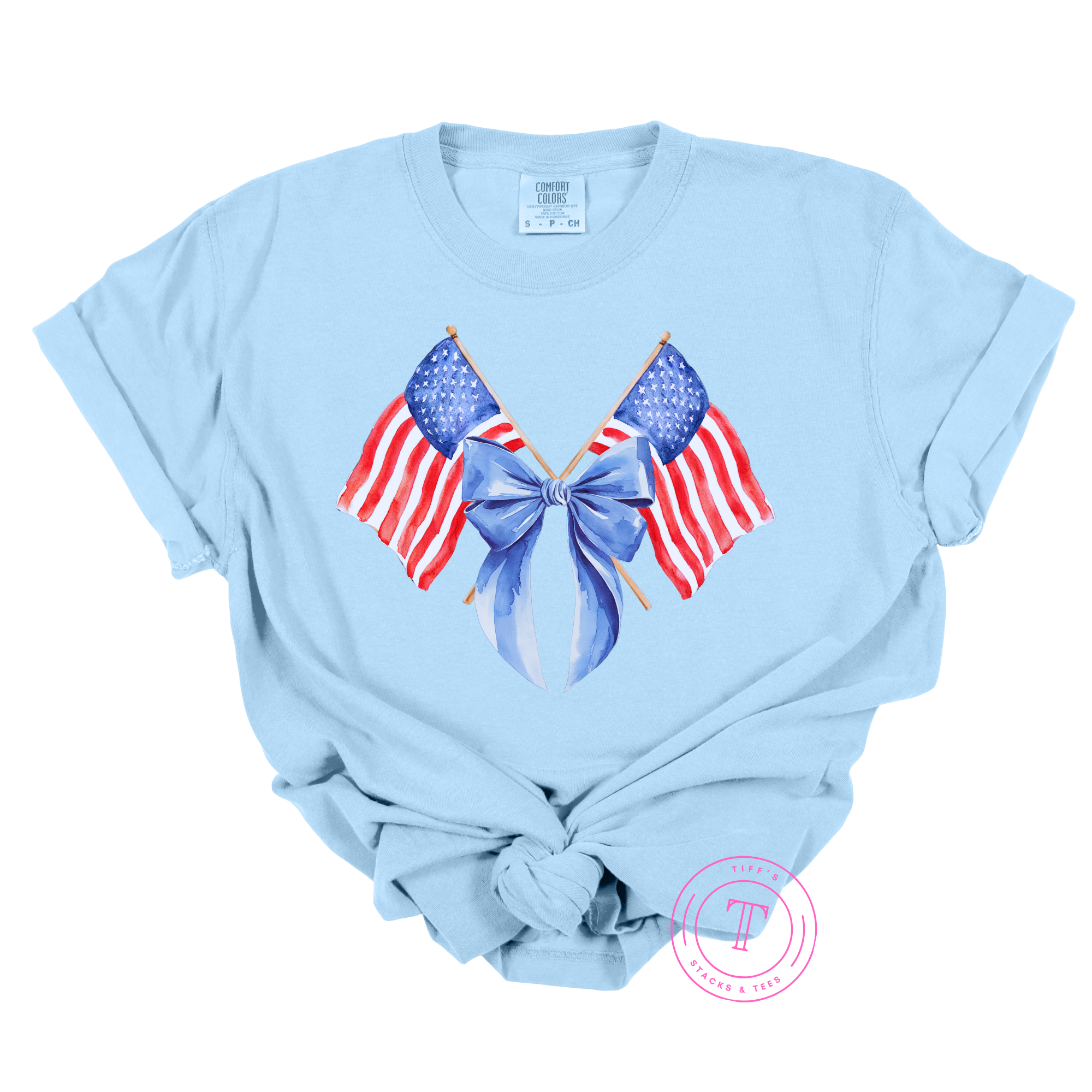 American Flag w/ Coquette Bow