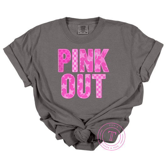 Pink Out Stars & Checkered